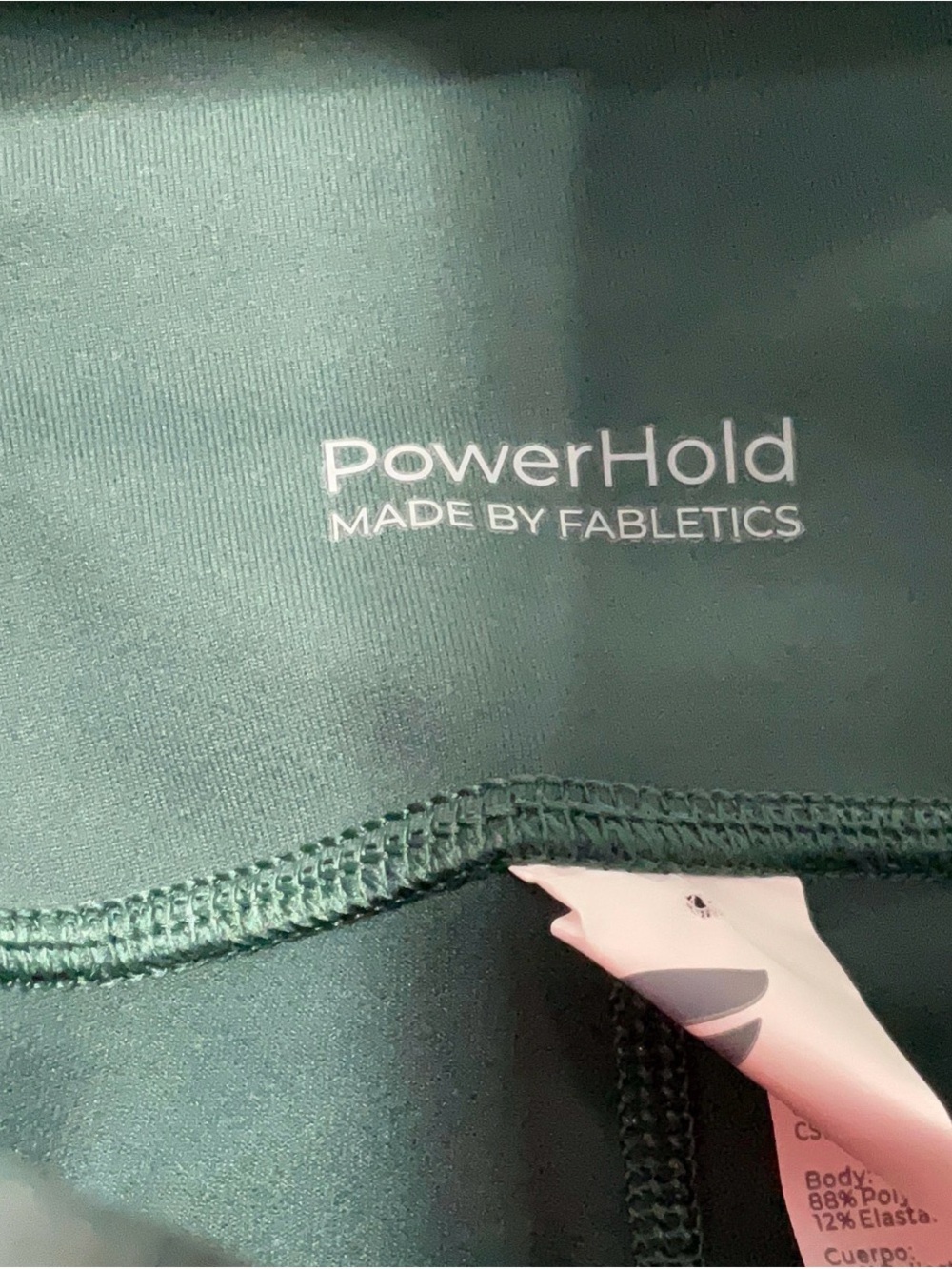 Fabletics Powerhold High-Waist Forest Green Leggings Size Medium - Picture 4 of 5